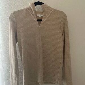 Vince - Sweater Half-zip medium ribbed